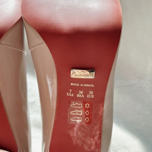 L'intervalle Alecia Nude Patent heels pumps - Picture 4 of 7